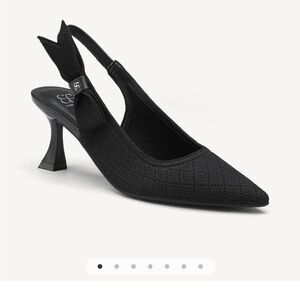 EverLush Bowknot Pointed Toe Heeled Slingback